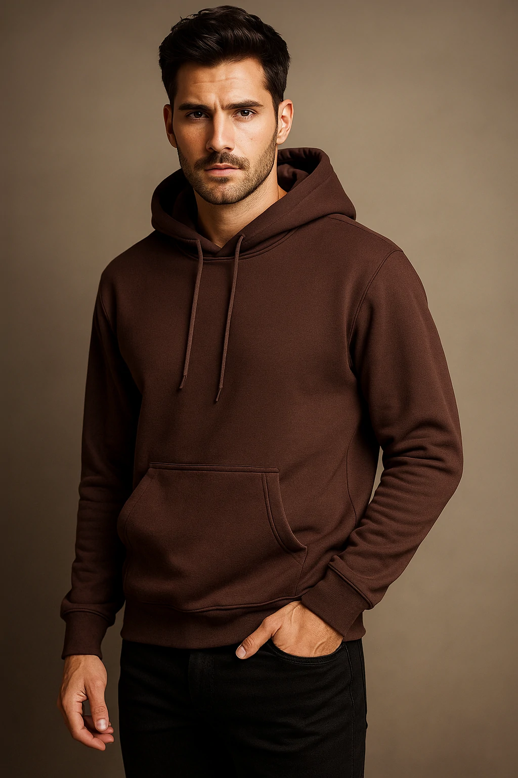 Winter Hoodie | Brown | Al-Mussawwir (Unisex) - Image 2