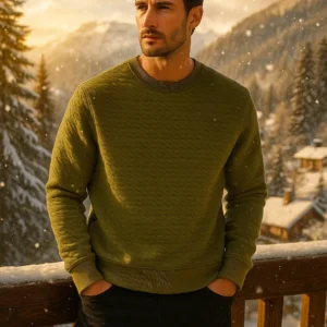 Alternative view of Green - Al-Mussawwir Unisex Crewneck Winter Sweatshirt