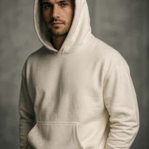 Alternative view of Winter Hoodie | White | Al-Mussawwir (Unisex)